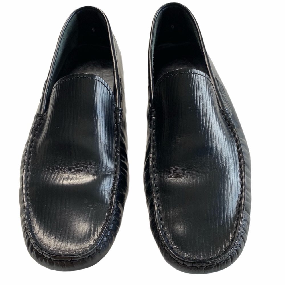 Tod's ✦ Gommino Driving Shoes Slip On Loafer ✦ Black Textured Leather ✦ UK9 US10 - Picture 4 of 16
